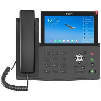 Fanvil X7A IP-telefon must 20 liini LCD Wi-Fi
