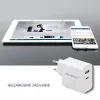 Qoltec 51718 Laadija | 45W | 5-20V | 2,4-3A | USB tüüp C PD | USB | Valge