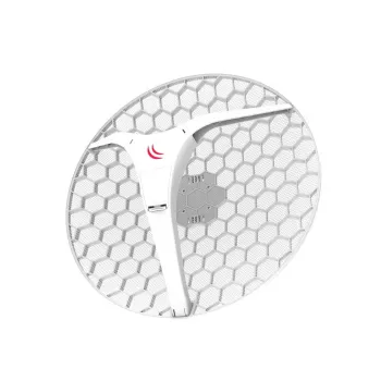 Võrguantenn MikroTik LHG XL HP5 27,5 dBi 5 GHz kahe polarisatsiooniga, PoE, kõrgus 245 mm, läbimõõt 55 cm