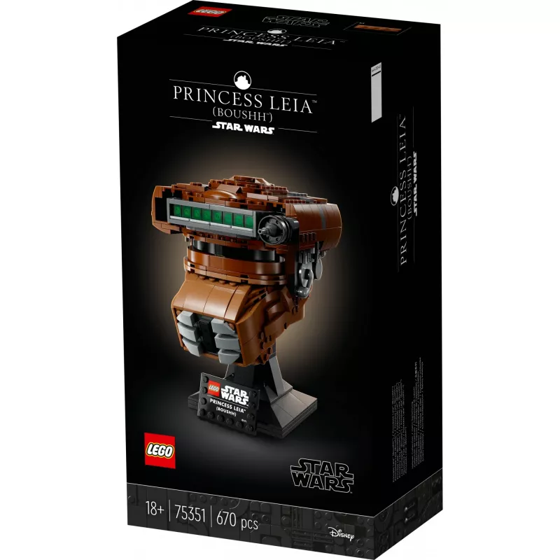 LEGO Star Wars Printsess Leia (Boushh) Kiivrikomplekt Täiskasvanutele 75351 (670 tükki)