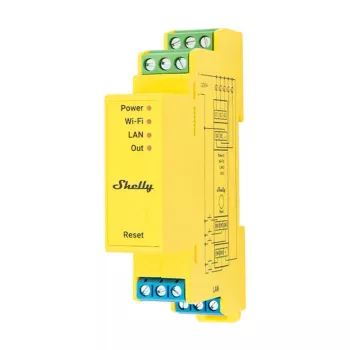 Shelly RGBWW Pro WiFi 5-kanaliline DIN-siini valgustuse kontroller