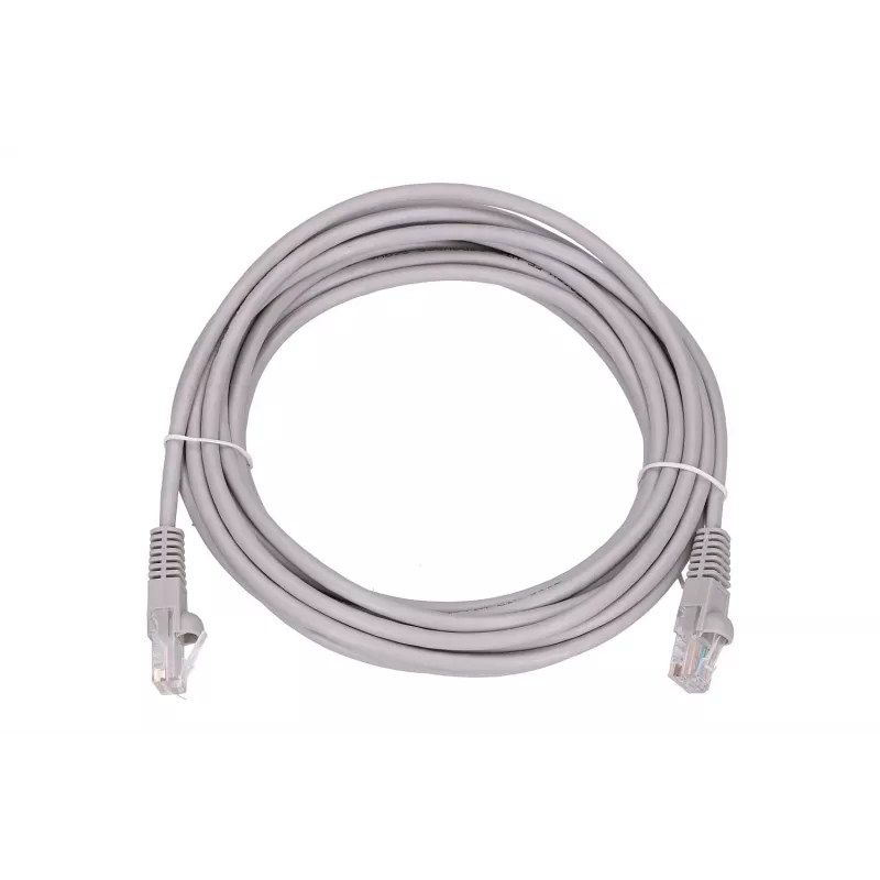 Võrgukaabel (patch-kaabel) Extralink Cat5e UTP 5 m — RJ-45 / RJ-45, hall