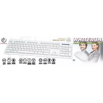 Rebeltec traadita klaviatuuri ja hiire komplekt Biae Whiterun