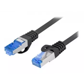 Võrgukaabel LANBERG PCF6A-10CC-0100-BK — Cat6a S/FTP, 1 m, RJ-45, must