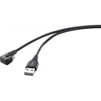 Renkforce USB 2.0, telefon (analoog) ühenduskaabel [1x USB 2.0 pistik A - 1x USB 2.0 pesa Micro-B] 1,00 m must (RF-4598342)