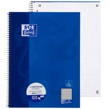 Oxford College Notebook A4+ 220 x 295 mm 80 Bl. squared with margin L