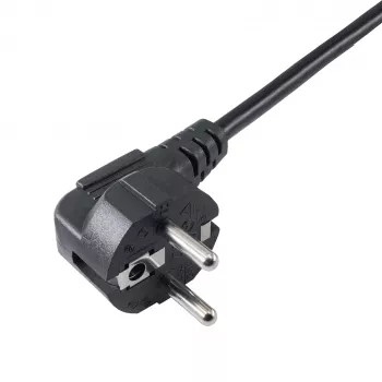 Akyga AK-PC-05A toitekaabel CEE 7/7–IEC C13, 5 m, must