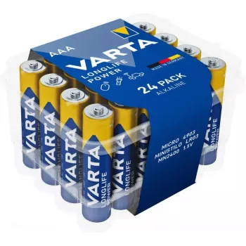 Leelispatareide pakk Varta AAA (R3) Longlife Power — 24 tk