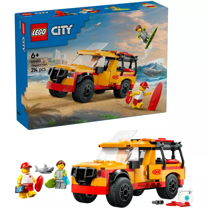 LEGO CITY 60453 Päästepaat rannavalve veoauto