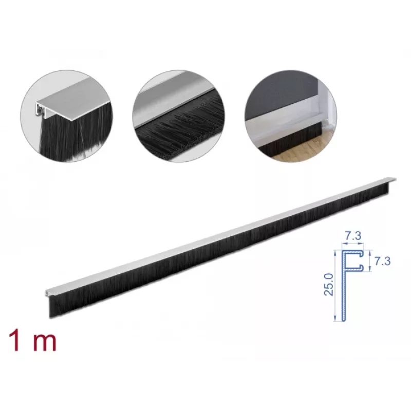 Harjatihend DeLOCK 66652 40 mm alumiiniumprofiiliga, nurkne