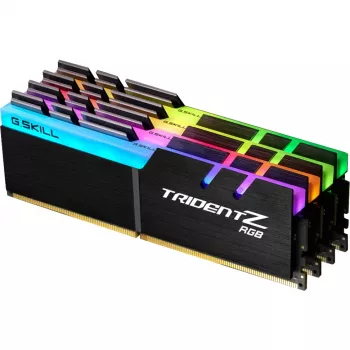 DIMM 32 GB DDR4-3200 (4x 8 GB) Quad-Kit, mälu must, F4-3200C16Q-32GTZRX, Trident Z RGB, INTEL XMP
