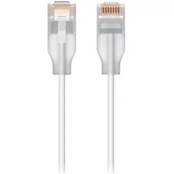 Võrguparanduskaabel UBIQUITI UACC-Cable-Patch-EL Cat6 RJ-45 2.5GbE PoE++ 0,15 m poolläbipaistev valge (24 tk)
