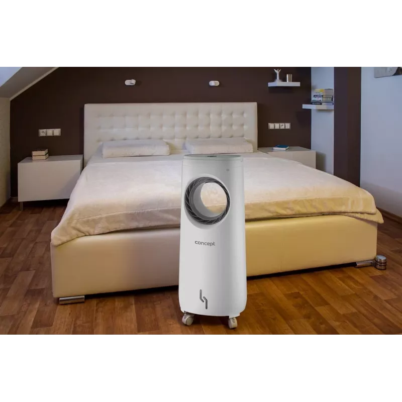 Põrandaventilaator Concept Solution OV5220 — valge, 80 W, puutetundlik juhtimine, 805 mm kõrgus