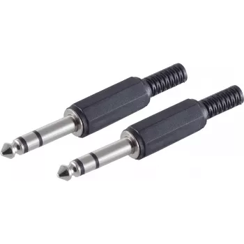 Juhtmepistik ShiverPeaks BS50100-2 6,3 mm Must