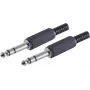 Juhtmepistik ShiverPeaks BS50100-2 6,3 mm Must