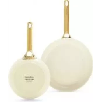 Praepannide komplekt GreenPan Padova Reserve — alumiinium, kreem, Ø20 cm ja Ø26 cm, 2 tk
