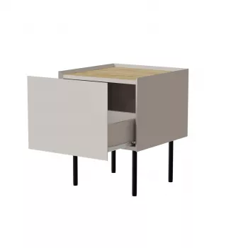 Cama Öökapp, 2 tk, FELLINI, 40x41x60, kašmiir + õlitatud tammest pealisplaat