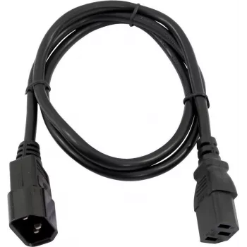Pikendusjuhe Omnitronic 30235104, 3×0.75 mm², 1 m, must