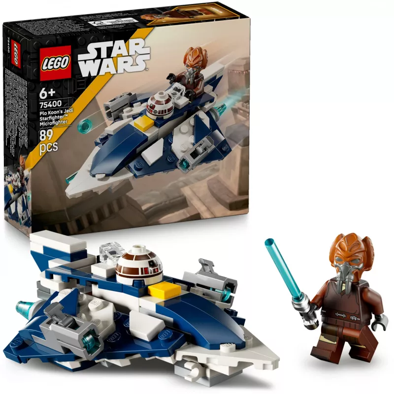 LEGO Microfighter Star Wars Plo Kooni Jedi tähelaev 75400 — 89 osa, 1 minifiguur, vanus 6+