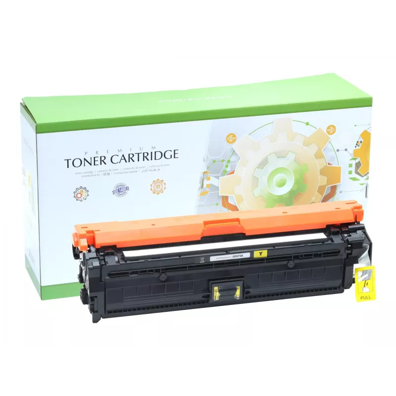 STATIC Toonerikassett, ühilduv HP CE272A / CE342A / CE742A kollane taastäidetud 16000 lehekülge