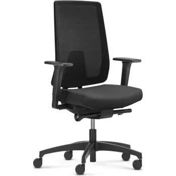 Office chair Dauphin Indeed with Must mesh back, recycled PET materials