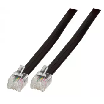 EFB-Elektronik modulaarkaabel must, 2 x RJ12 (6/6) pistikut, 1:1, 1,0 m Tootja: EFB Elektronik (K2404SW.1)