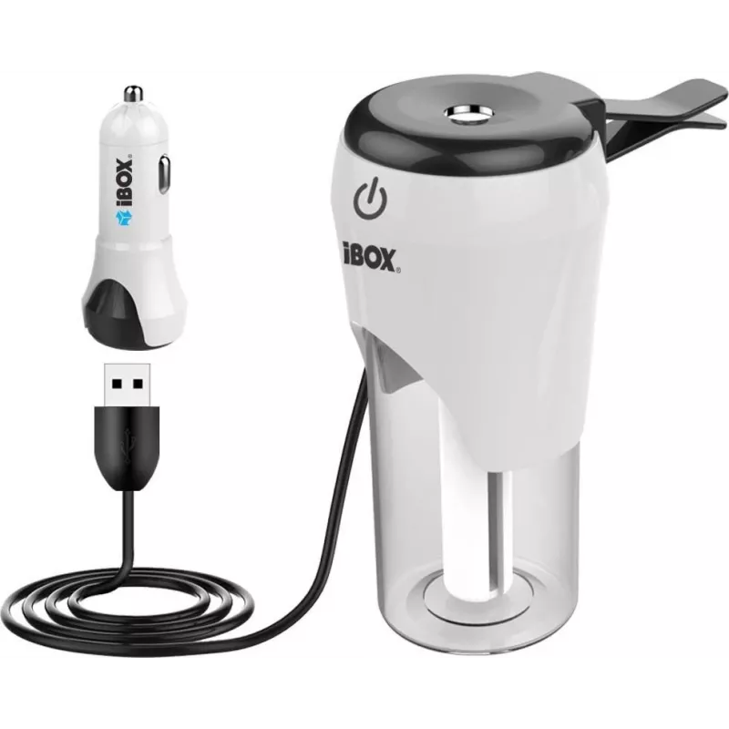 iBox ICCH-01 Auto USB-laadija koos õhuniisuti ja aroomidifuusoriga