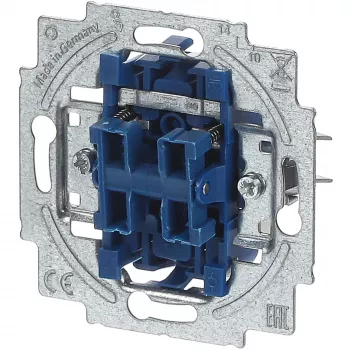 BUSCH JAEGER 2020/4 US - Juhtmega - Must - Hall - Vahelduvvool - 250 V - 71 mm - 25 mm