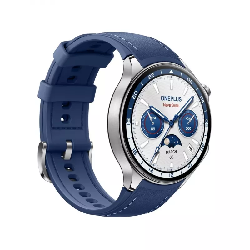 Nutikell ONEPLUS OnePlus Watch 2 47 mm, 1.43 tolli AMOLED, 466×466, 32 GB, Wi‑Fi, GPS, sinine korpus