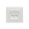Digitus | Seinaplaat Keystone moodulitele, Saksa tüüp, keskplaat 50x50 mm, raam 80x80 mm | DN-93801-1