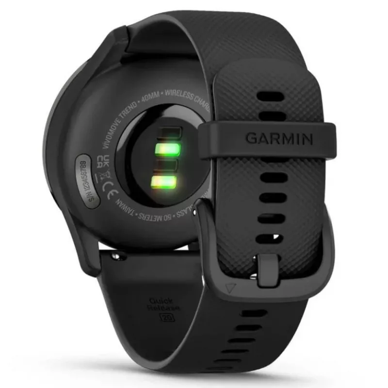 Garmin vivomove Trend LCD 40 mm Hübriid 254 x 346 pikslit Puuteekraan Must GPS (satelliit)