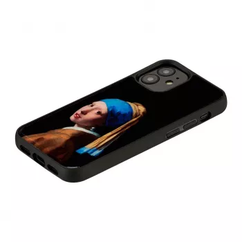 Kaitsev iKins ümbris Apple iPhone 12 mini jaoks — disain: Pärlkõrvarõngaga tüdruk