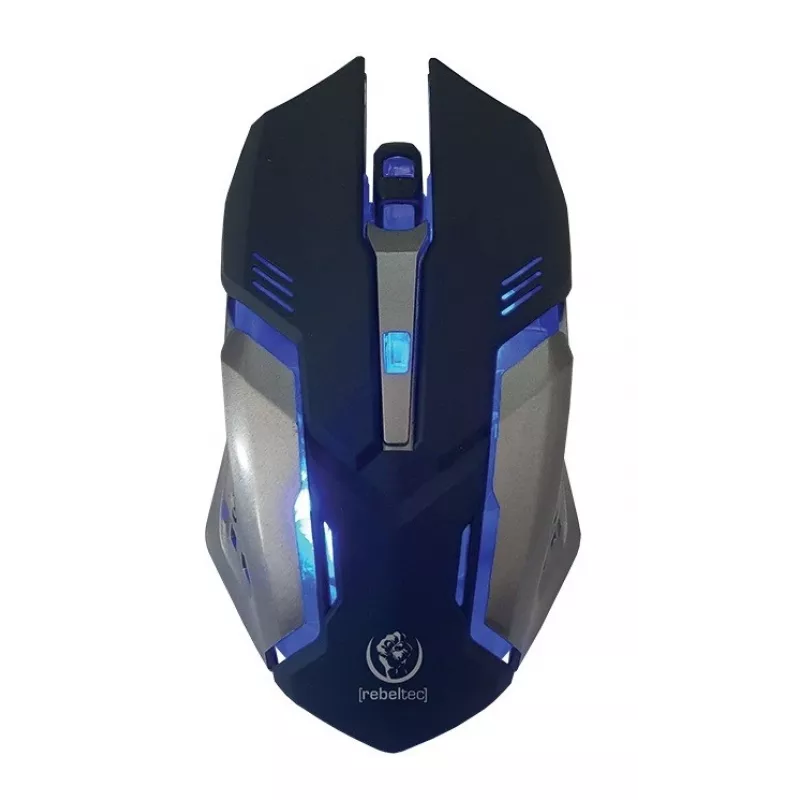 Klaviatuur ja hiir komplektis Rebeltec SHERMAN Gaming USB QZERTY Inglise Must