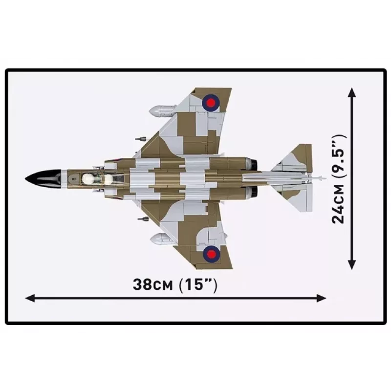 Cobi Blocks F-4M Phantom II militaarlennuki mudel, 728-osaline konstruktor