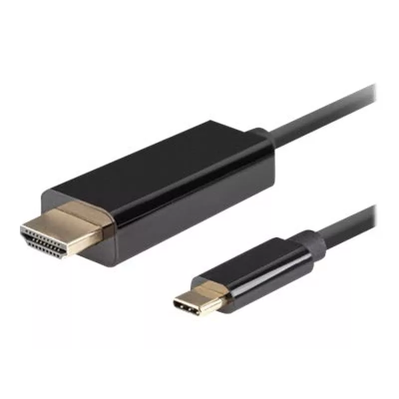 Lanberg USB-C–HDMI kaabel, 0,5 m 4K/60Hz, must | Lanberg | USB-C–HDMI kaabel | CA-CMHD-10CU-0005-BK | 0,5 m