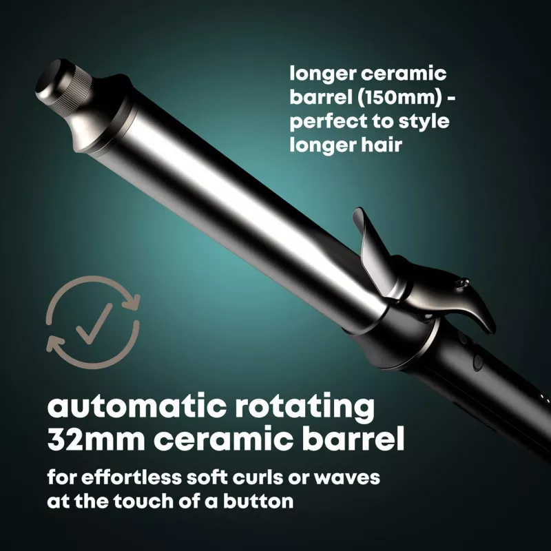 Curling iron Revamp CL-3000-EU with 25mm auto-revolve barrel