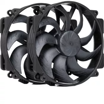 Noctua NF-A14x25r G2 PWM Sx2-PP chromax.Must 140mm kahe ventilaatori komplekt