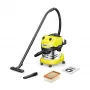 Trummelimeja Karcher WD 4 S V-20/5/22 — 20 L roostevabast terasest paak, 5 m voolik, 1000 W, kuiv- ja märgpuhastus
