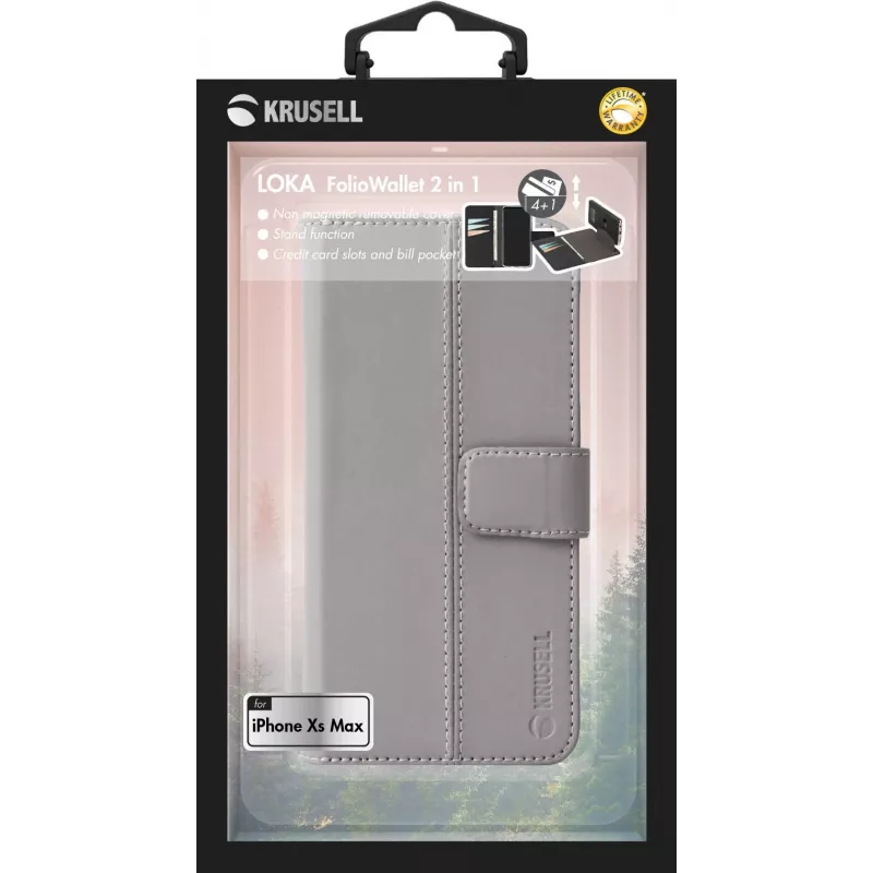 Folio Case Krusell Loka iPhone XS Max 16.5 cm hall