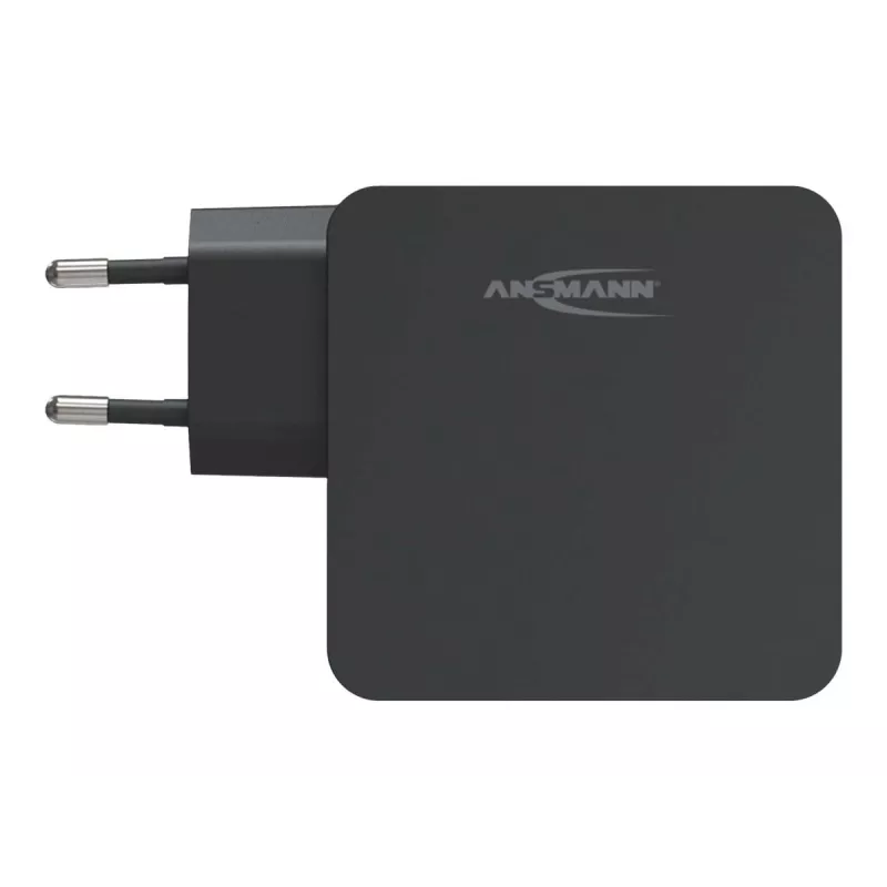 ANSMANN 247PD - Toiteplokk - 45 W - 4700 mA - PD, QC 3.0 - 2 väljundporti (USB, USB-C) - Must (1001-0095)