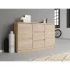 Topeshop KOMODA 2D3S DĄB SONOMA kummut