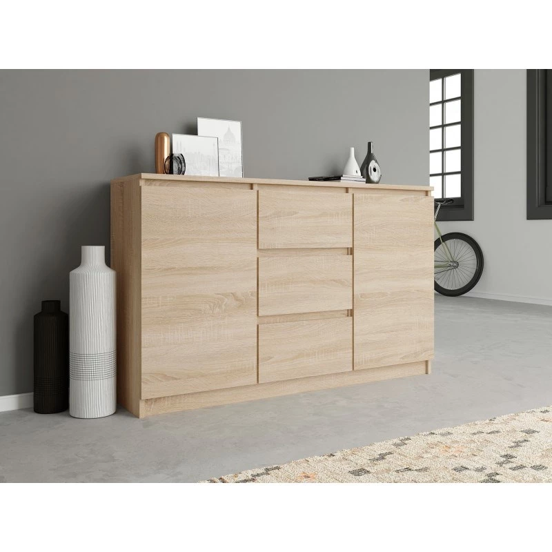 Topeshop KOMODA 2D3S DĄB SONOMA kummut