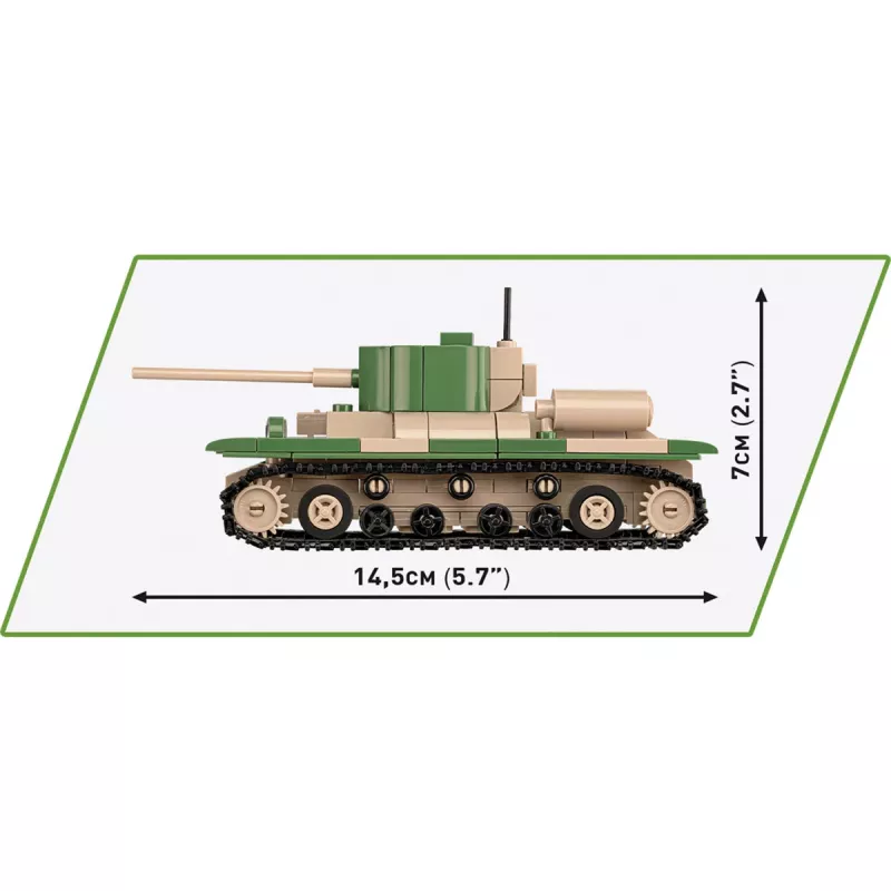Ehituskomplekt COBI Renault R35 Valentine IX Panzer I 595 osa
