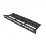 Patch panel 1U LANBERG PPKS-1124-B, 24 porti, 1U, ABS, must, 482.6×44.5×154 mm