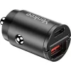 Autolaadija YENKEE CAR 02 Power Delivery 30W USB-A ja USB-C portidega