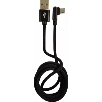 LC-POWER kaabel USB-Micro-1M-2 1m must, USB-A Micro-USB
