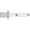 Pimeneetid GESIPA 4,0×8,0 mm Alumiinium/Teras, pakis 500 tk