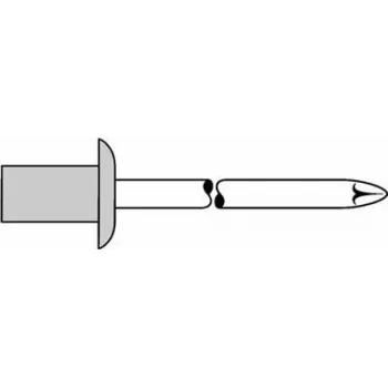 Pimeneetid GESIPA 4,0×8,0 mm Alumiinium/Teras, pakis 500 tk