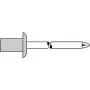 Pimeneetid GESIPA 4,0×8,0 mm Alumiinium/Teras, pakis 500 tk