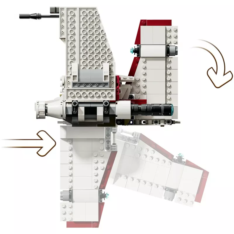 LEGO Star Wars V-19 Torrent Fighter 75432 ehituskomplekt — 567 tk, 3 minifiguuri, väljapaneku- ja mängumudel